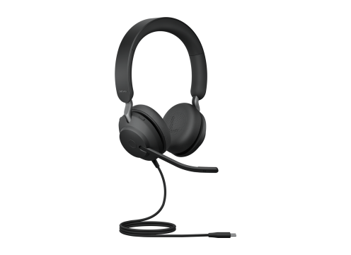אוזניות קשת חוטיות עם מיקרופון מובנה Jabra Evolve2 40 SE USB-C UC Stereo