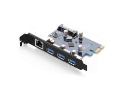 UGREEN PCI-E to LAN Gigabit + USB3.0 x3 Card