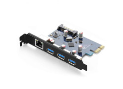 כרטיס הרחבה UGREEN PCI-E to LAN Gigabit + USB3.0 x3