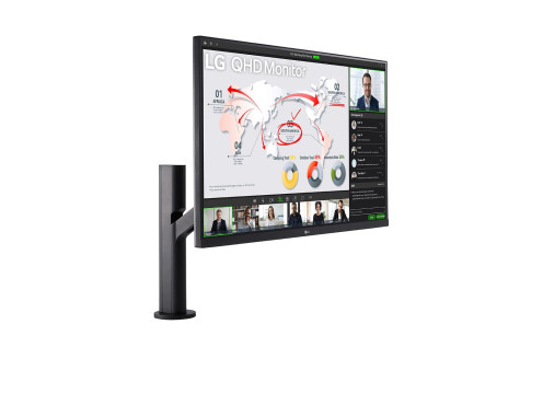 מסך מחשב LG 32" Ergo IPS QHD 75Hz 5ms