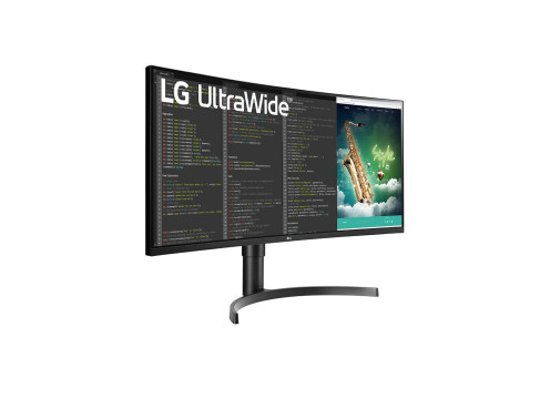 מסך מחשב קעור LG 35" 35WN75C-B Curved QHD VA USB-C