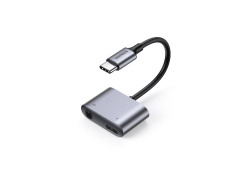UGREEN USB-C to 3.5 mm + USB-C | PD 30W | 24-bit-96kHz | DAC Splitter Adapter