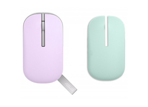 עכבר אלחוטי Asus Marshmallow MD100 סגול/ירוק
