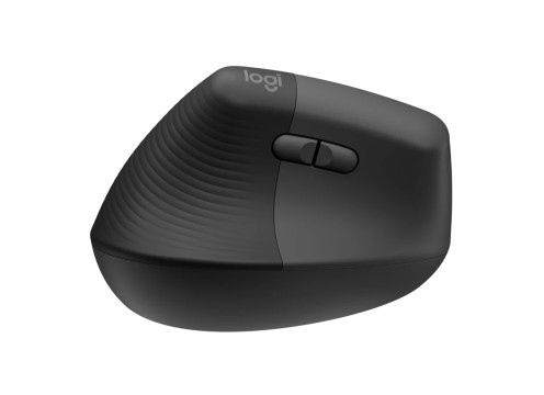 עכבר ארגונומי אלחוטי צד שמאל Logitech Lift Vertical צבע אפור כהה