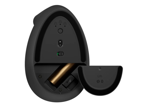 עכבר ארגונומי אלחוטי צד שמאל Logitech Lift Vertical צבע אפור כהה