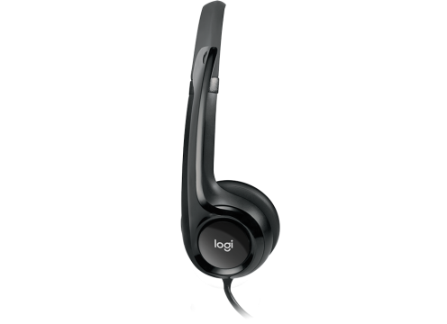 אוזניות קשת חוטיות עם מיקרופון מובנה Logitech H390 USB 2.0
