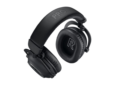 אוזניות קשת אלחוטיות לגיימינג + מעמד Logitech Pro X 2 Lightspeed צבע שחור