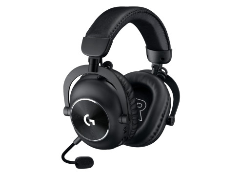 אוזניות קשת אלחוטיות לגיימינג + מעמד Logitech Pro X 2 Lightspeed צבע שחור