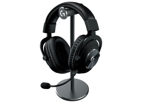 אוזניות קשת אלחוטיות לגיימינג + מעמד Logitech Pro X 2 Lightspeed צבע שחור