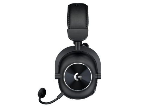 אוזניות קשת אלחוטיות לגיימינג + מעמד Logitech Pro X 2 Lightspeed צבע שחור
