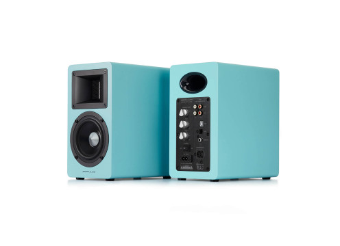 רמקולים 2.0 AIRPULSE A80 100W Bluetooth צבע טורקיז