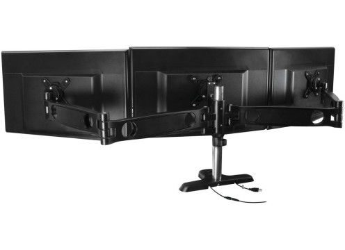 Arctic Z3 PRO Gen3 Desk Mount Triple Monitor with USB HUB Arm Black