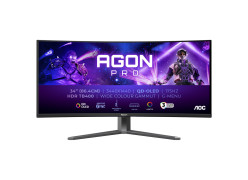 מסך מחשב קעור לגיימינג AOC 34" AGON Pro OLED QHD 175Hz 0.03ms 1800R