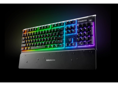 מקלדת גיימינג SteelSeries Apex 3 RGB US אנגלית בלבד
