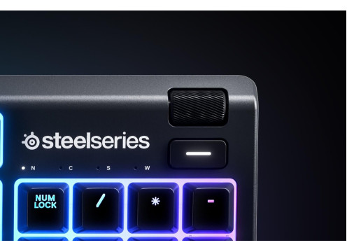 מקלדת גיימינג SteelSeries Apex 3 RGB US אנגלית בלבד