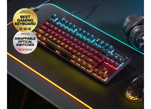 מקלדת גיימינג SteelSeries Apex 9 TKL US אנגלית בלבד