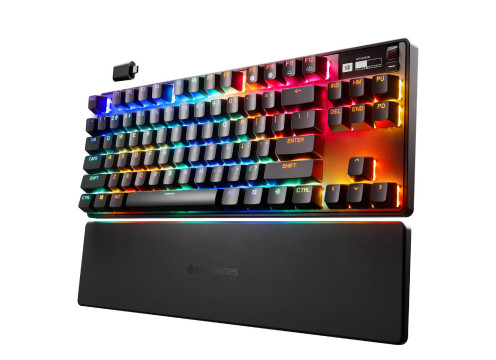 מקלדת גיימינג מכאנית אלחוטית SteelSeries Apex Pro TKL (2023) US אנגלית בלבד