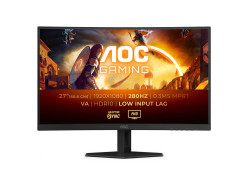 מסך מחשב קעור לגיימינג AOC 27" VA FHD 280Hz 0.3ms 1500R