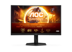 מסך מחשב קעור לגיימינג AOC 27" VA FHD 280Hz 0.3ms 1500R