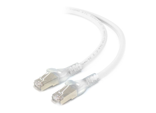 כבל רשת 2 מטר ALOGIC CAT6a S/FTP 26AWG 10G 750Hz LSZH 2m White