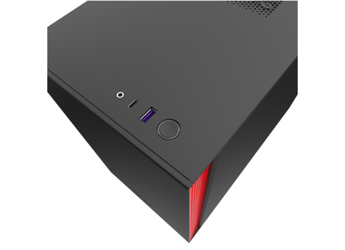 מארז מחשב NZXT H210 Matte Black/Red