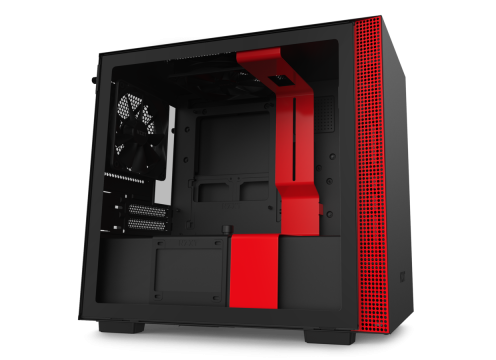 NZXT H210i Matte Black/Red