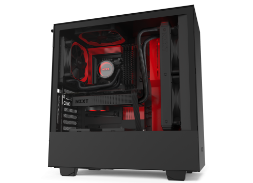 NZXT H510i Matte Black/Red