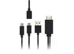 כבל MHL אוניברסלי מ-MicroO USB ל-HDMI זכר, אורך 2 מטר