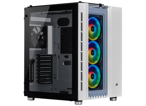 Corsair Crystal 680X RGB Tempered Glass ATX Case - White