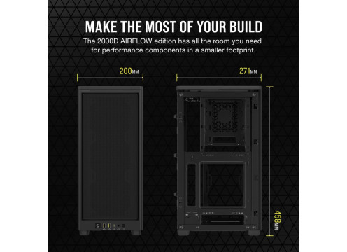 Corsair 2000D Airflow Mini Case Black