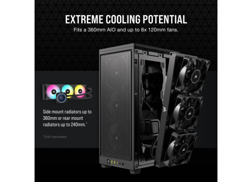 Corsair 2000D Airflow Mini Case Black