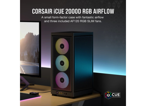 Corsair 2000D iCUE RGB Airflow Mini Case Black