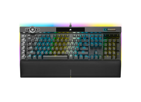 מקלדת גיימינג מכאנית אופטית Corsair K100 RGB OPX RGB אנגלית בלבד