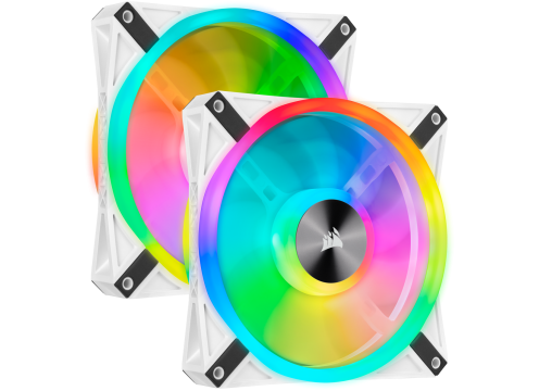 Corsair iCUE QL140 RGB 140mm PWM White Fan 2 Pack