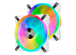 Corsair iCUE QL140 RGB 140mm PWM White Fan 2 Pack