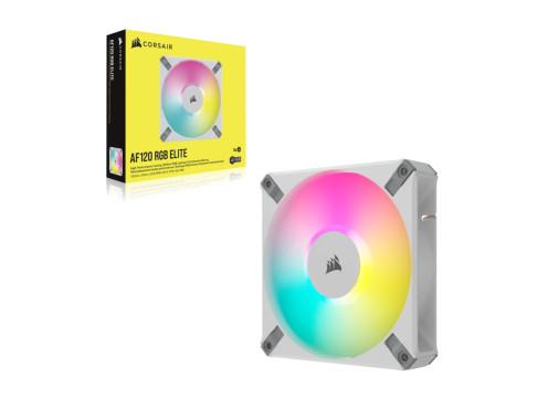 Corsair iCUE AF120 RGB ELITE 120mm PWM White Fan