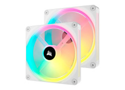 Corsair iCUE LINK QX140 RGB 140mm PWM White Fans x2 Starter Kit