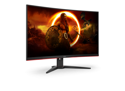 מסך גיימינג קעור AOC 31.5" QHD 165Hz 1ms VA