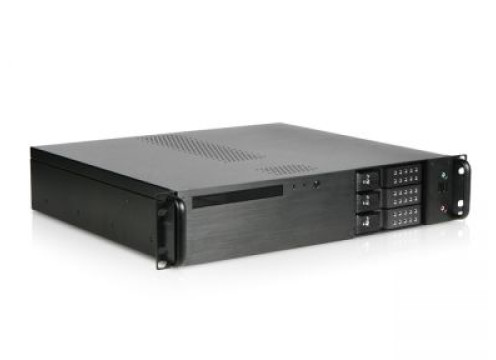 מארז תעשייתי 2U קומפקטי Rackmount ללוחות MicroATX כולל Hot Swap