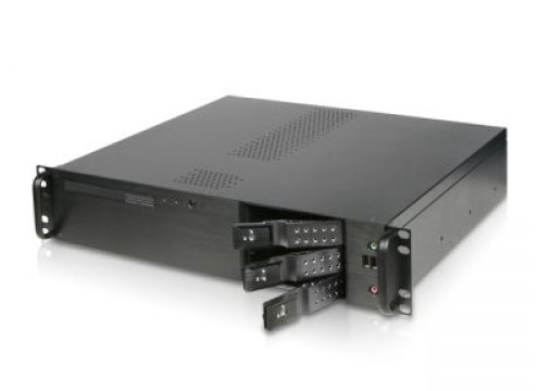 מארז תעשייתי 2U קומפקטי Rackmount ללוחות MicroATX כולל Hot Swap