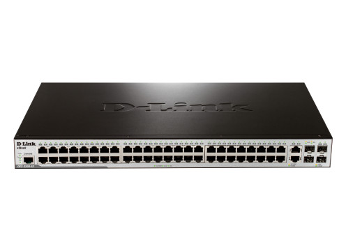 D-Link Switch 48-ports 10/100 + 2 SFP + 2 Combo 1000 + L2 Managed