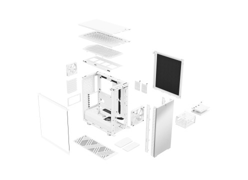 Fractal Design Define 7 Compact White TG Clear Tint