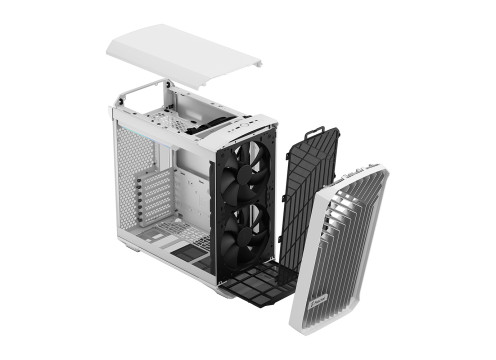 מארז Fractal Design Torrent Compact White TG Clear Tint