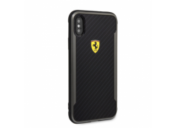CG Mobile IPhone XR FERRARI ON TRACK Racing Shield PU Rubber Soft Touch - Carbon