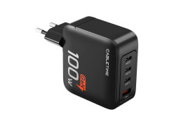 CABLETIME 100W GaN PD3.0 USB (C+C+C+A) Wall Charger Black