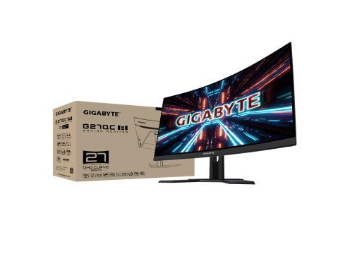 מסך מחשב קעור לגיימינג Gigabyte 27" G27QC-A VA QHD 165Hz 1ms 1500R