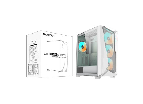 Gigabyte C301G White V2 ATX Case