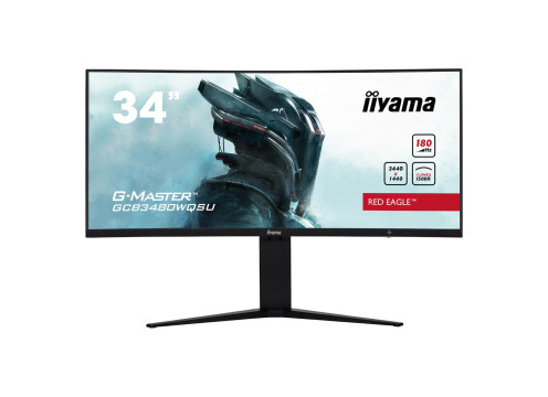 מסך מחשב קעור לגיימינג IIYAMA 34" G-Master VA UWQHD 180Hz 0.4ms 1500R