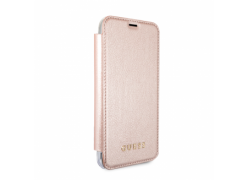 CG Mobile IPhone XR GUESS IRIDESCENT PU LEATH & TRANSP Booktype Case - Rose Gold