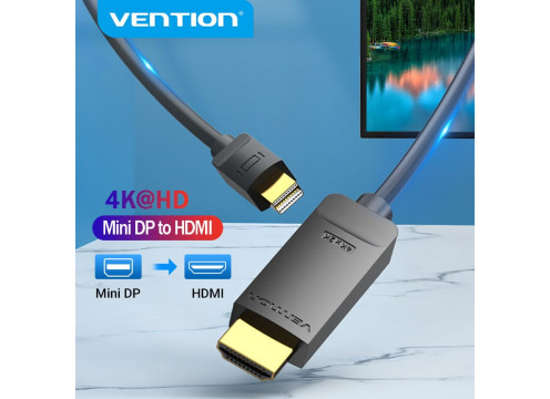 Vention mini DP 1.2 to HDMI 1.4 4K 3m Cable